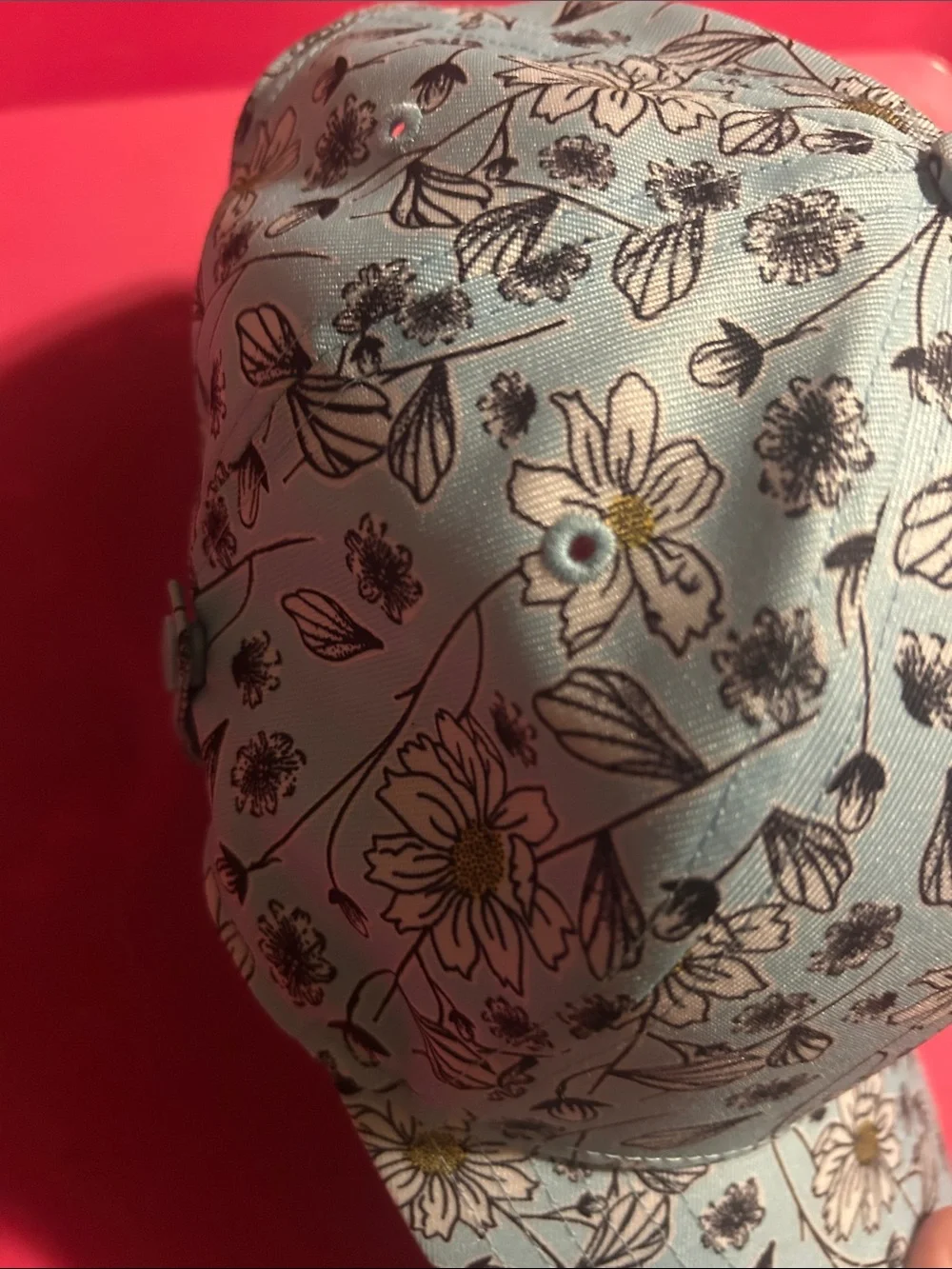 Women’s Floral Baseball Cap - Light Blue